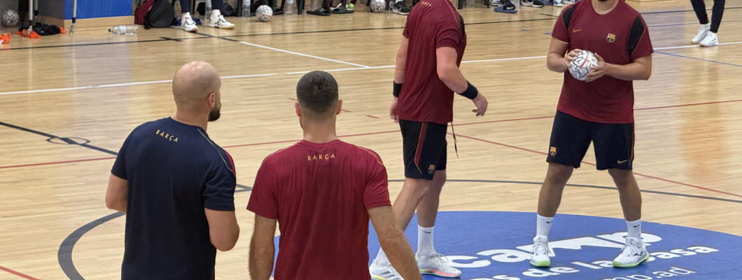 Handball School viu de prop la pretemporada del FC Barcelona a Encamp